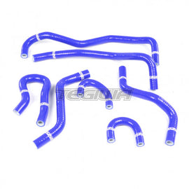 KIT TUBI ACQUA IN SILICONE TEGIWA 7PC HONDA INTEGRA TYPE R DC2 B18C B18C6 BLU / ROSSI / NERI