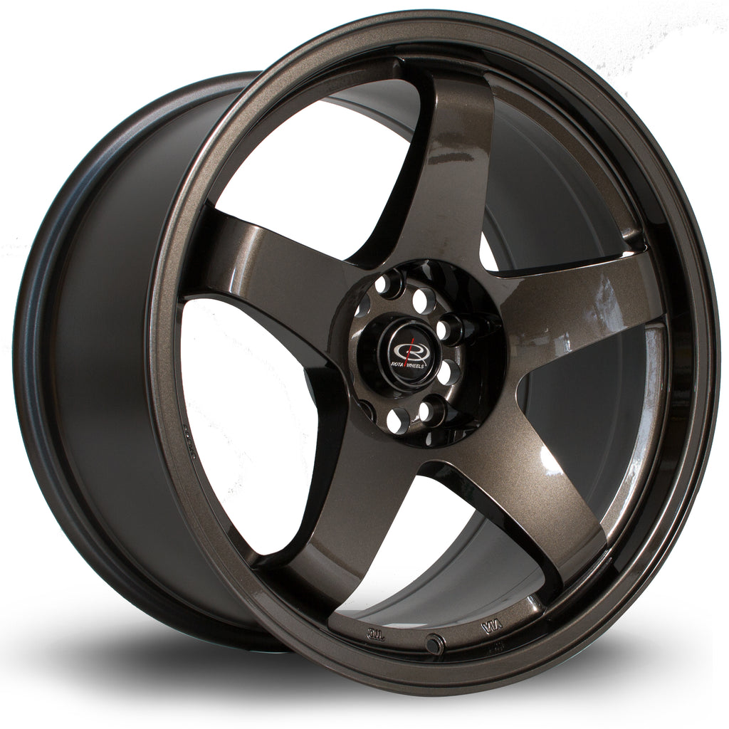 Cerchio in Lega Rota GTR 18x9.5 5x114.3 ET12 Gunmetal