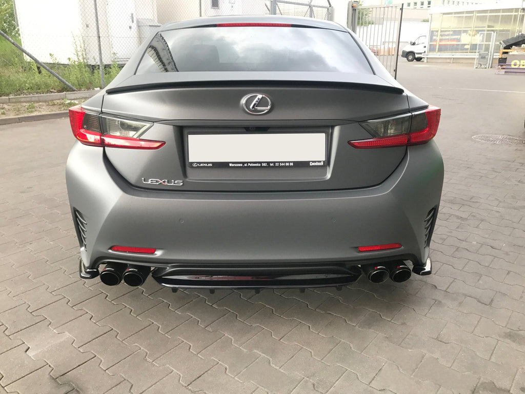 Splitter posteriore centrale (con barre verticali) Lexus Rc