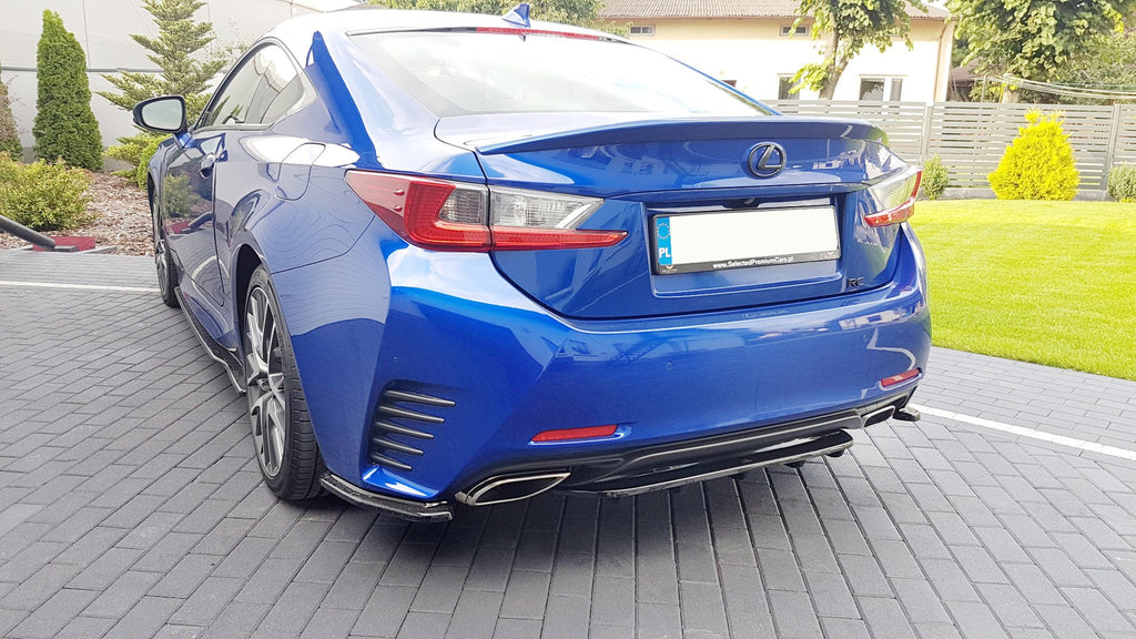 Splitter posteriore centrale (con barre verticali) Lexus Rc