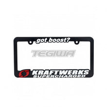 Carica l&#39;immagine nel visualizzatore di Gallery, KRAFTWERKS GOT BOOST? US LICENCE PLATE FRAME