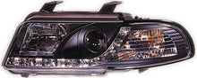 Carica l&#39;immagine nel visualizzatore di Gallery, Audi A4 B5 95-98 Fari Anteriori R8 Style a LED Neri V1