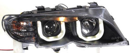 BMW Serie 3 E46 4D 02-05 Fari Anteriori DRL Neri (Elettrici)