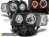 Fari Anteriori ANGEL EYES Neri per VW T4 08.96-03.03 BUS