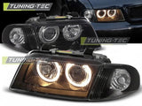 Fari Anteriori ANGEL EYES Neri per AUDI A4 B5 11.94-12.98