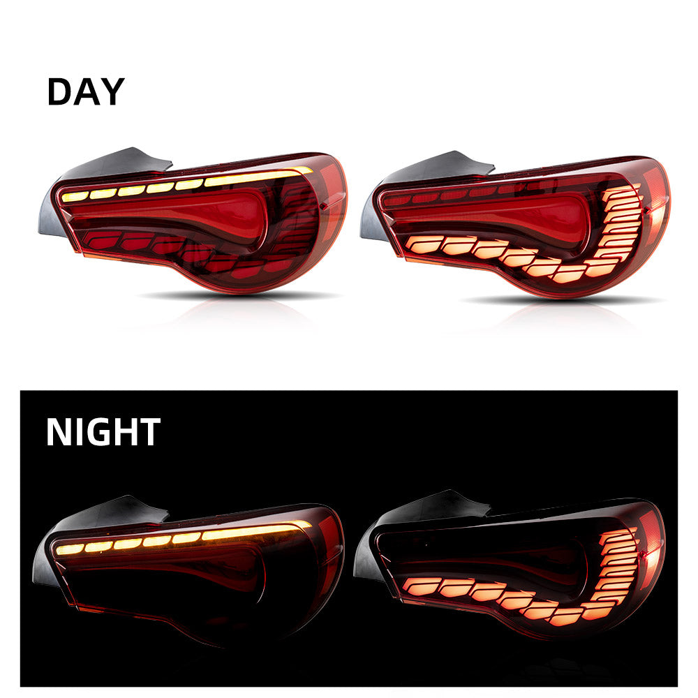 VLAND Fari Posteriori a Led Toyota 86/Subaru BRZ/Scion FR-S 2012-2020  Nuova Versione Rossa