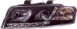 Audi A4 B7 05-08 Fari Anteriori DRL Neri