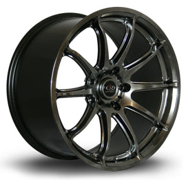 Cerchio in Lega Rota T2R 18x9.5 5x114.3 ET25 Hyper Black