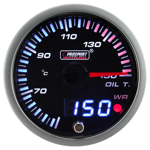 ProSport JDM "Dual Display" Manometro Temperatura Olio (60 mm)