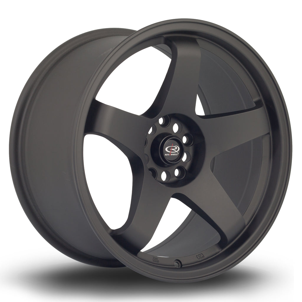 Cerchio in Lega Rota GTR 18x9.5 5x114.3 ET30 Satin Black