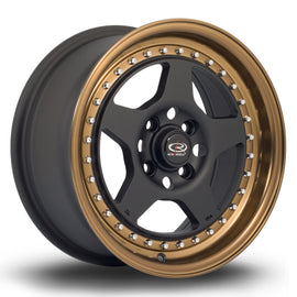 Cerchio in Lega Rota Kyusha 15x7 4x100 ET38 Flat Black Bronze Lip