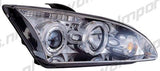 Ford Focus MK2 05+ Fari Anteriori Angeleye Chrome