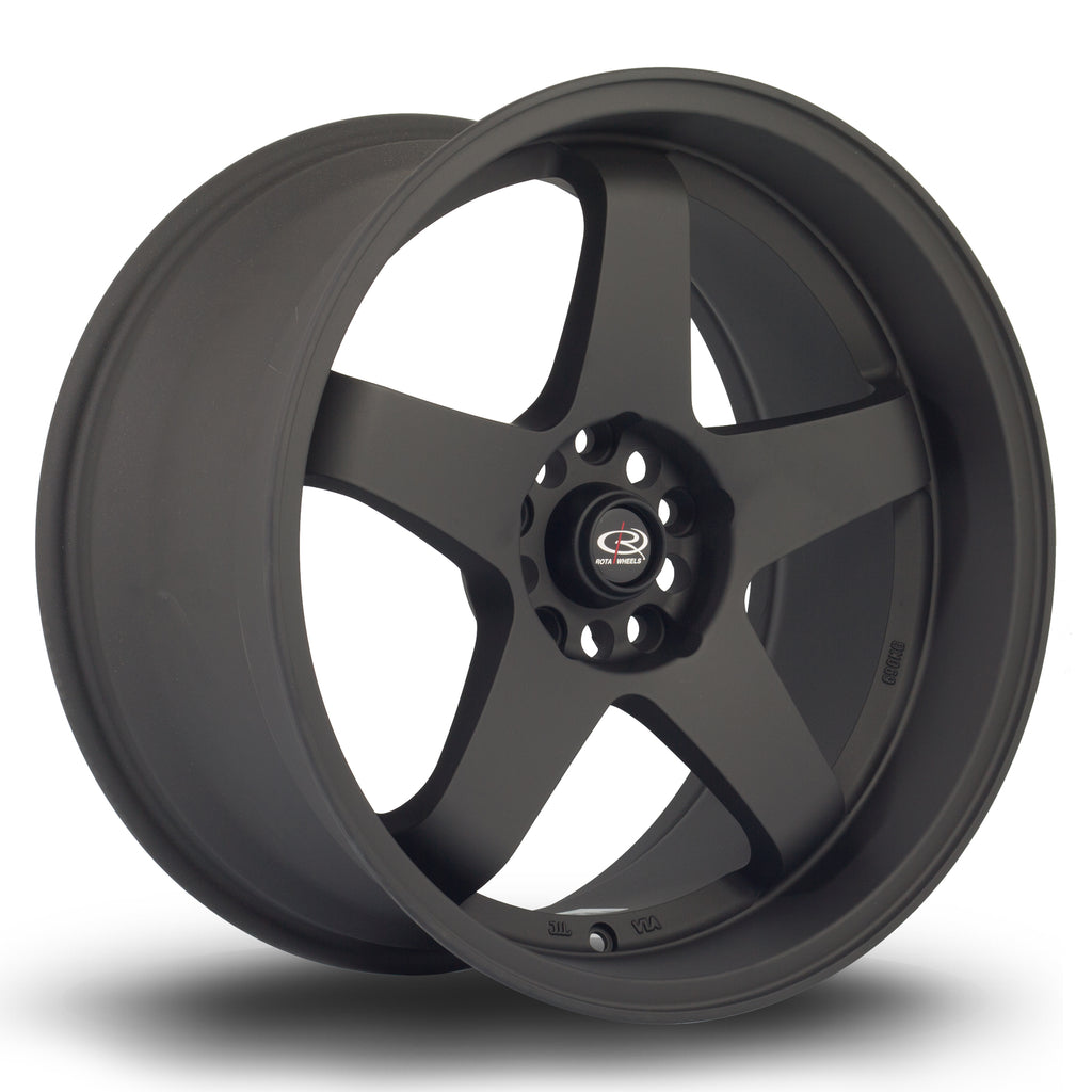 Cerchio in Lega Rota GTR-D 18x9.5 5x114.3 ET25 Flat Black