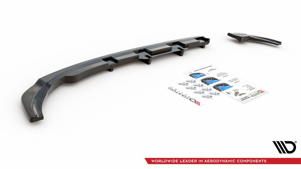 Splitter posteriore centrale (con barre verticali) VW Polo 6 GTI Mk6