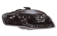 Carica l&#39;immagine nel visualizzatore di Gallery, Audi A4 B7 05-08 Fari Anteriori DRL Neri (Elettrici)