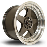 Cerchio in Lega Rota Kyusha 17x9.5 5x120 ET25 Gunmetal Polished Lip