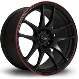 Cerchio in Lega Rota Torque 18x9.5 5x114.3 ET30 Flat Black Red Lip