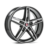 Cerchio in Lega AXE EX14T 18x8 ET42 5x160 GLOSS BLACK & POLISHED