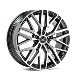 Cerchio in Lega AXE EX30T 19x8 ET50 5x160 GLOSS BLACK & POLISHED