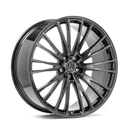 Cerchio in Lega AXE FF2 Linea FORGIATA 23x10 ET38 5x108 GLOSS BLACK POLISHED & TINTED
