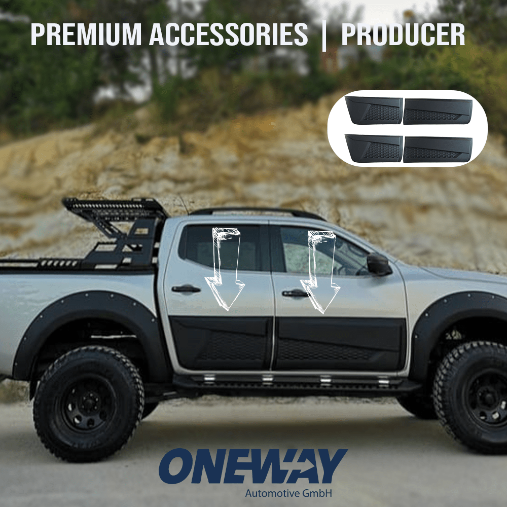NISSAN Navara NP300 (D23) 2014-2021 Jumbo Rivestimento Sportelli Laterali