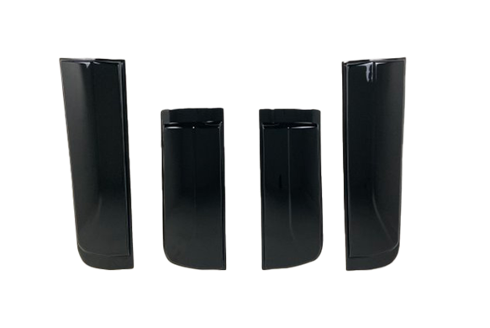 FORD Ranger T6-T7-T8 2012-2022 Rivestimento Sportelli Laterali (Nero Lucido)