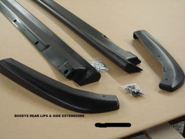 Impreza BUGEYE STi WRX 2001-02 Estensioni per minigonne laterali e Lip posteriori. PU
