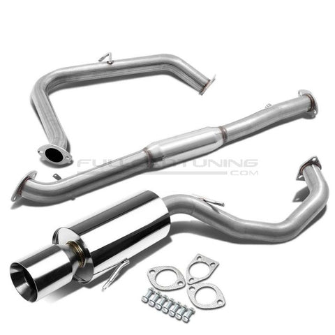 Sistema di Scarico Cat-back Acciaio Doppia Uscita Tip 57mm Acciaio Mitsubishi Eclipse D3