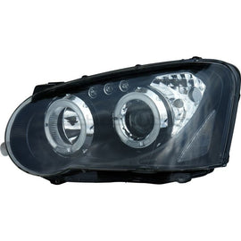 Fari Anteriori Angel Eye Style Regolazione Manuale Interno Nero Subaru Impreza GD GG