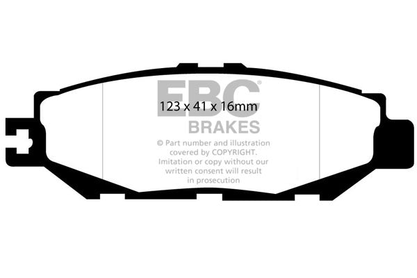 Pastiglie Freni EBC Ultimax Posteriore TOYOTA Aristo 3.0 Cv  dal 1991 al 1997 Pinza  Diametro disco 0mm