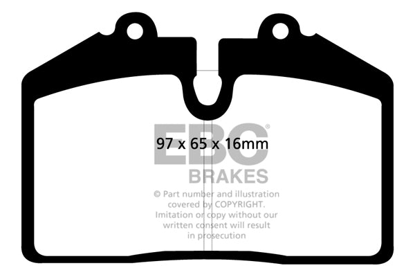 Pastiglie Freni EBC Ultimax Anteriore FORD Puma Racing 1.7 Cv  dal 1999 al 2000 Pinza Brembo Diametro disco 295mm