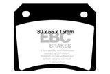 Pastiglie Freni EBC Ultimax Posteriore ALFA ROMEO 2600 2.6 Cv  dal 1964 al 1969 Pinza Girling/TRW Diametro disco 0mm