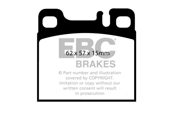 Pastiglie Freni EBC Ultimax Posteriore MERCEDES-BENZ W126  Cv  dal 1980 al 1991 Pinza  Diametro disco 0mm