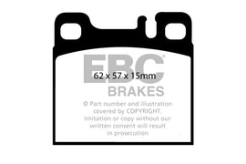 Pastiglie Freni EBC Ultimax Posteriore MERCEDES-BENZ W126  Cv  dal 1980 al 1991 Pinza  Diametro disco 0mm
