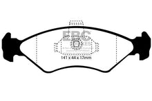 Load image into Gallery viewer, Pastiglie Freni EBC Ultimax Anteriore MAZDA 121 1.3 Cv  dal 1996 al 2000 Pinza ATE Diametro disco 240mm