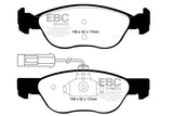 Pastiglie Freni EBC Ultimax Anteriore ALFA ROMEO 145 1.4 TS Cv  dal 1997 al 2001 Pinza ATE Diametro disco 257mm