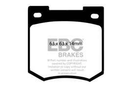 Pastiglie Freni EBC Ultimax Anteriore VOLVO 340 1.4 Cv  dal 1976 al 1979 Pinza Girling/TRW Diametro disco 233mm
