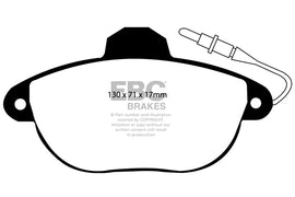 Pastiglie Freni EBC Ultimax Anteriore CITROEN Xantia 2.0 Turbo Cv  dal 1995 al 1999 Pinza Bendix Diametro disco 283mm