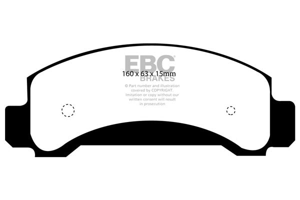 Pastiglie Freni EBC Ultimax Anteriore FORD Explorer (USA) 4 Cv  dal 1994 al 2022 Pinza  Diametro disco 0mm
