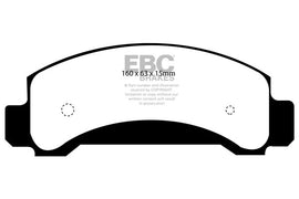 Pastiglie Freni EBC Ultimax Anteriore FORD Explorer (USA) 4 Cv  dal 1994 al 2022 Pinza  Diametro disco 0mm