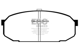 Pastiglie Freni EBC Ultimax Anteriore MAZDA 323 1.8 Turbo GT-R Cv 210 dal 1992 al 1994 Pinza  Diametro disco 274mm