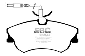 Pastiglie Freni EBC Ultimax Anteriore RENAULT Espace (Mk2) 2.2 Cv  dal 1996 al 1997 Pinza Girling/TRW Diametro disco 280mm