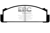 Pastiglie Freni EBC Ultimax Anteriore FIAT 1100 1.1 Cv  dal 1966 al 1968 Pinza Bendix Diametro disco 0mm