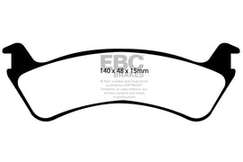 Pastiglie Freni EBC Ultimax Posteriore FORD Explorer Sport (USA) 4 Cv  dal 2000 al 2002 Pinza  Diametro disco 285mm