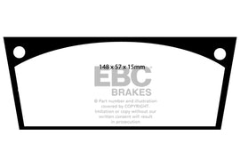 Pastiglie Freni EBC Ultimax Anteriore CITROEN DS 19 1.9 Cv  dal 1955 al 1965 Pinza Citroen Diametro disco 300mm