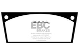 Pastiglie Freni EBC Ultimax Anteriore CITROEN DS 19 1.9 Cv  dal 1955 al 1965 Pinza Citroen Diametro disco 300mm