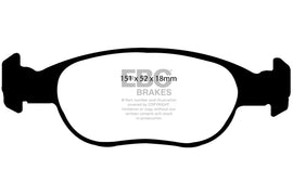 Pastiglie Freni EBC Ultimax Anteriore FIAT Punto 1.2 Cv 80 dal 1999 al 2003 Pinza ATE Diametro disco 257mm