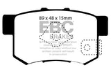 Pastiglie Freni EBC Ultimax Posteriore HONDA Accord CU1 2 Cv  dal 2008 al 2015 Pinza  Diametro disco 305mm
