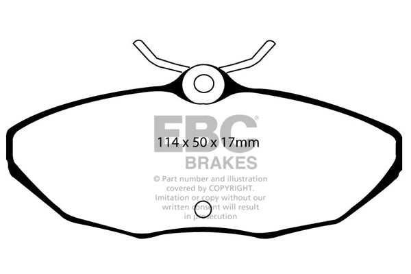 Pastiglie Freni EBC Ultimax Posteriore FORD Thunderbird 3.9 Cv  dal 2001 al 2005 Pinza Girling/TRW Diametro disco 288mm