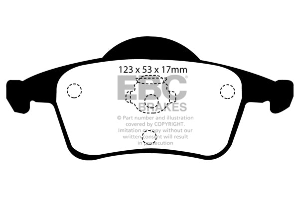 Pastiglie Freni EBC Ultimax Posteriore VOLVO Cross Country 2.4 Turbo Cv  dal 2001 al 2002 Pinza ATE Diametro disco 288mm